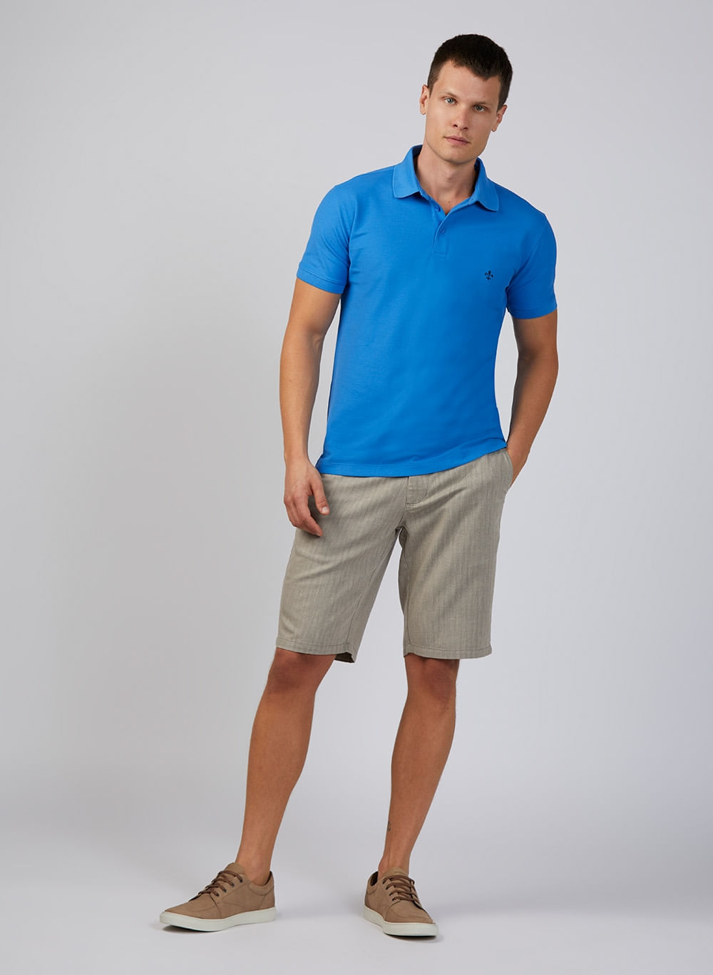 Polo Pima Piquet Essentials Dudalina Masculina