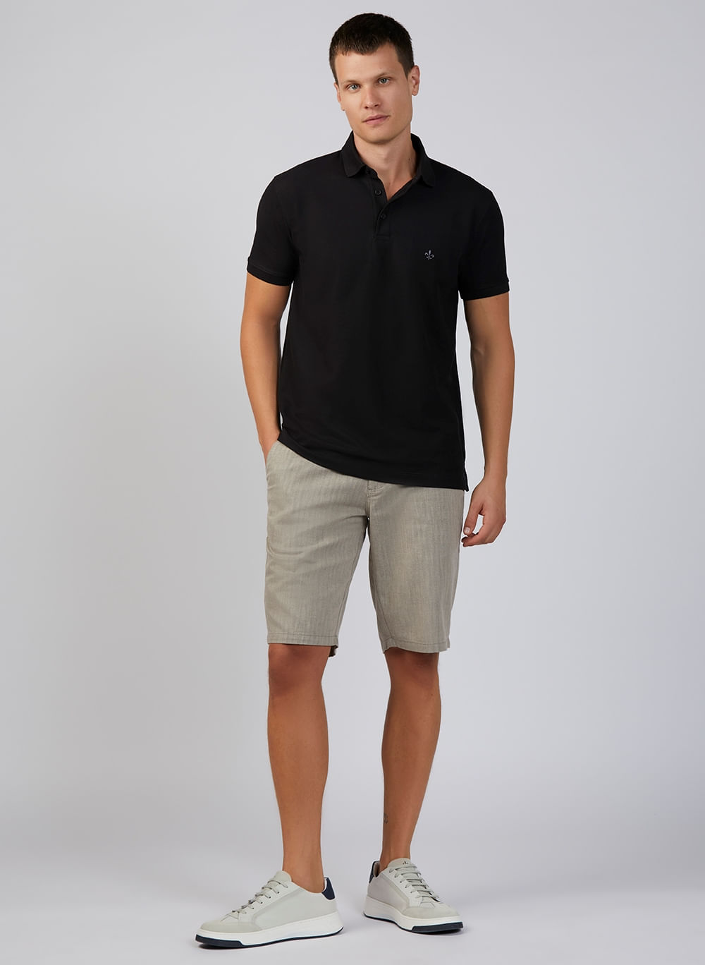 Polo Pima Piquet Essentials Dudalina Masculina