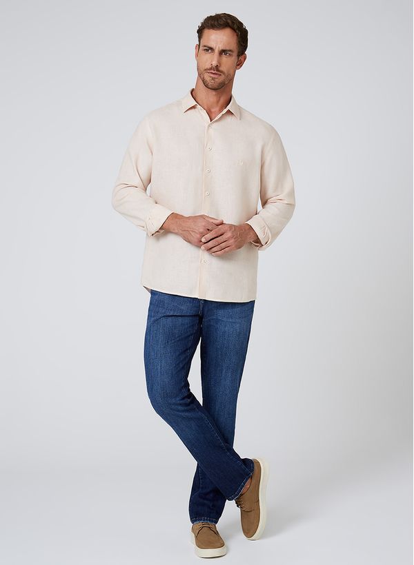 Camisa Slim Linenblend Dudalina Masculina 6