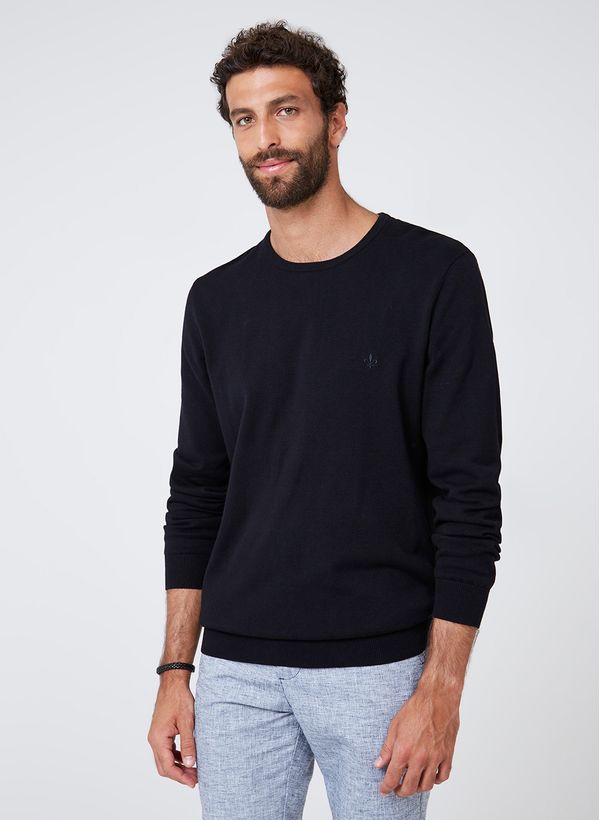 Suéter Tricot Básico Misto Dudalina Masculino G