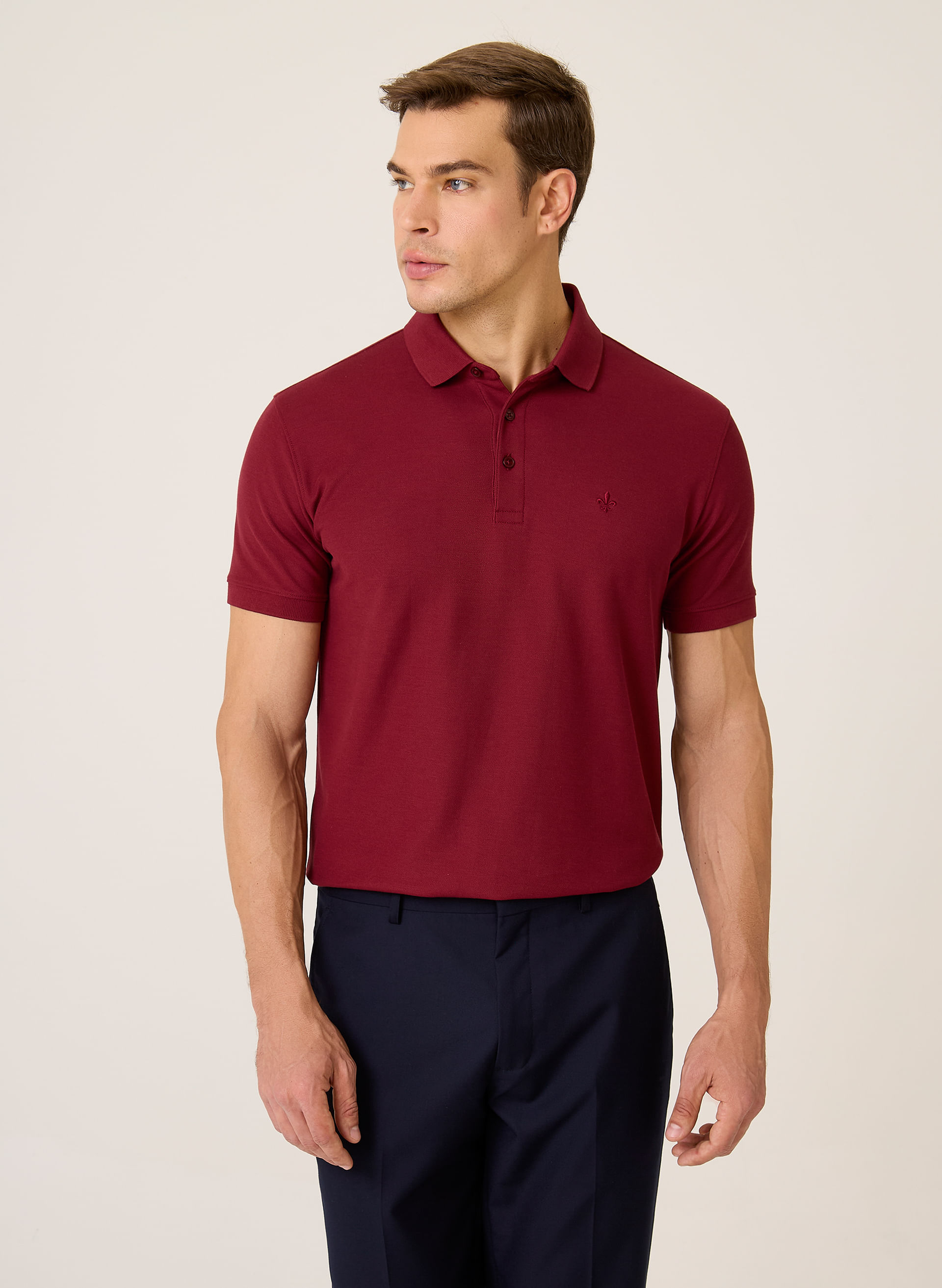 Polo Regular Fit Lisa Pima Essentials Dudalina Masculina