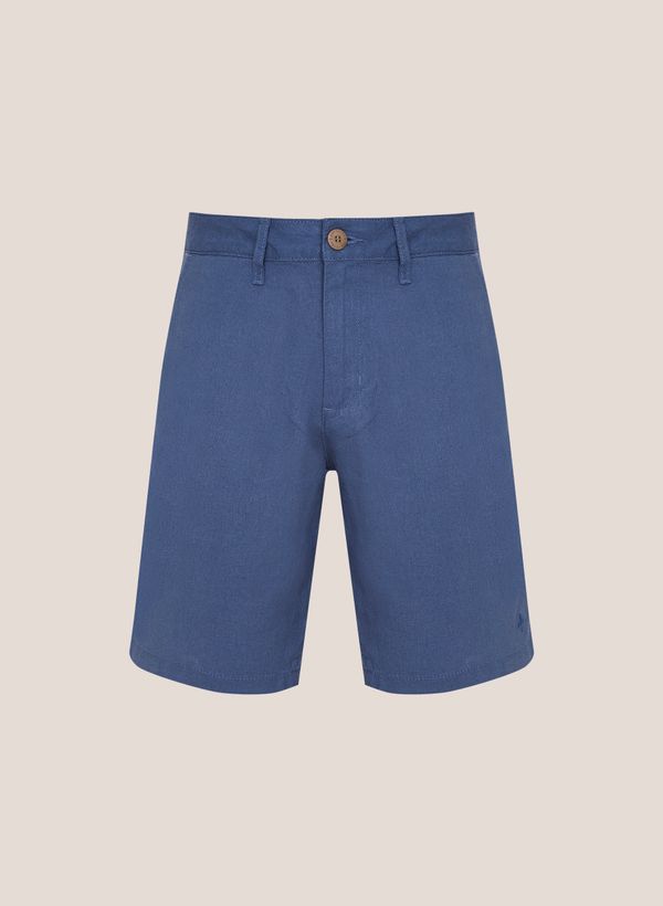 Bermuda Right Fit Sarja Linho Dudalina Masculina 42