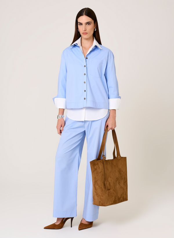 Camisa Special Fit Cropped Ampla Elena Dudalina Feminina 40