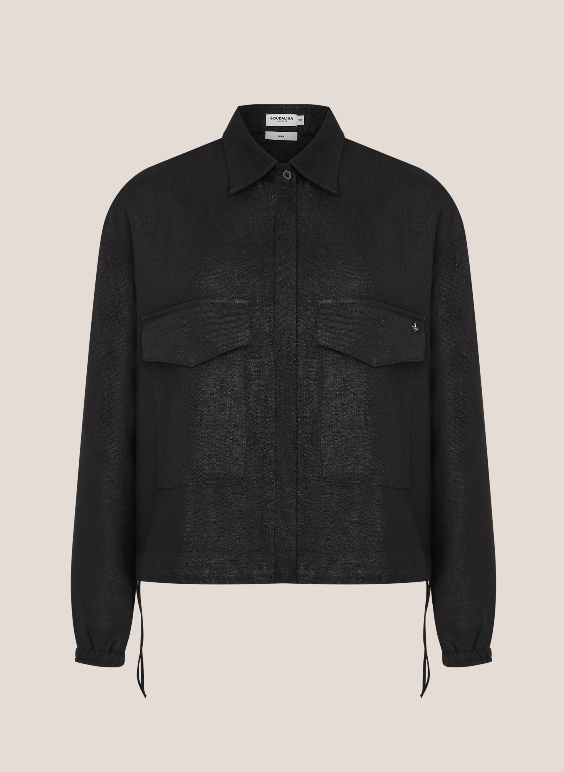 Camisa Cropped Linho Milena Dudalina Feminina