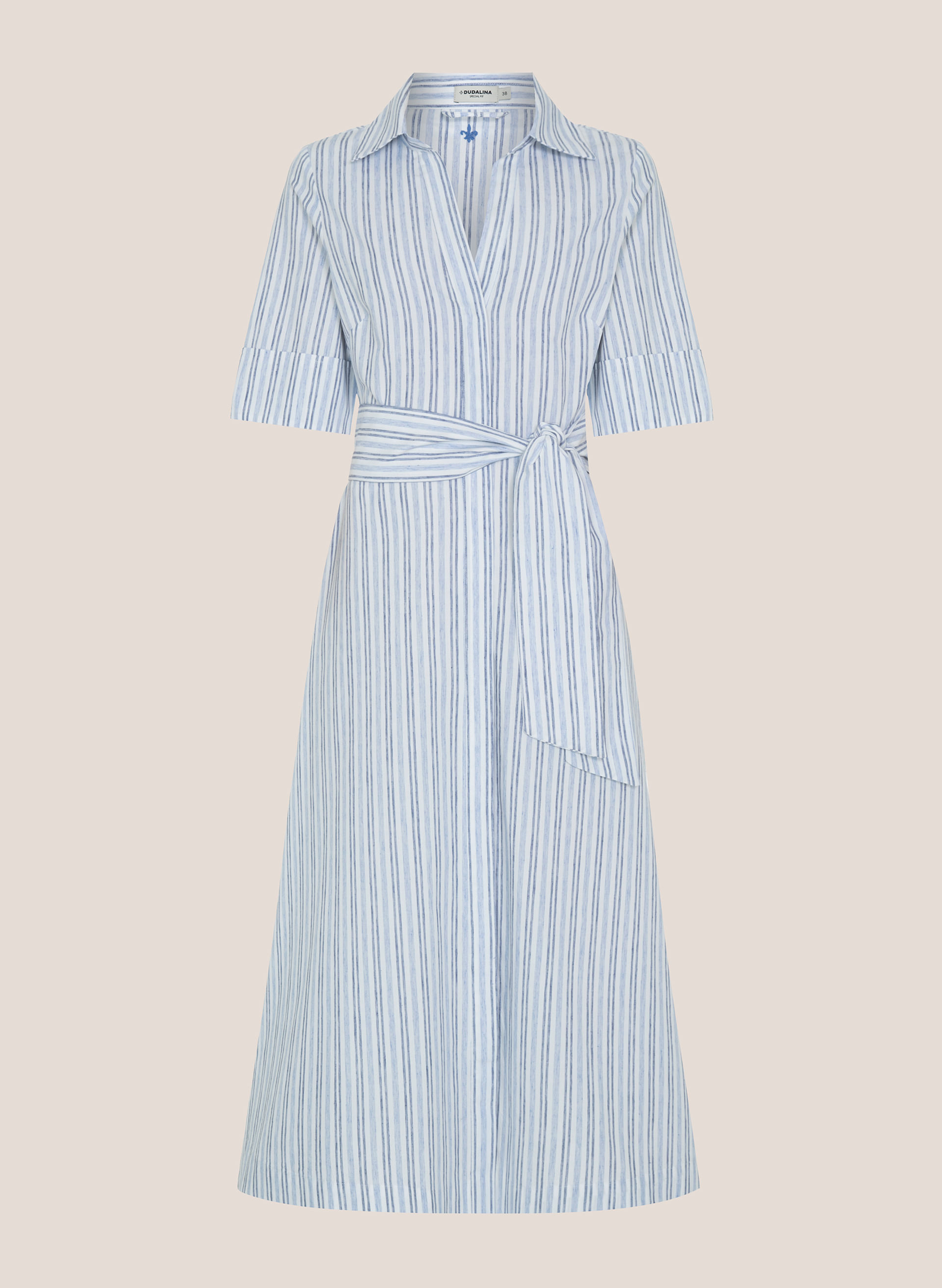 Chemise Midi Listrado Dudalina Feminina