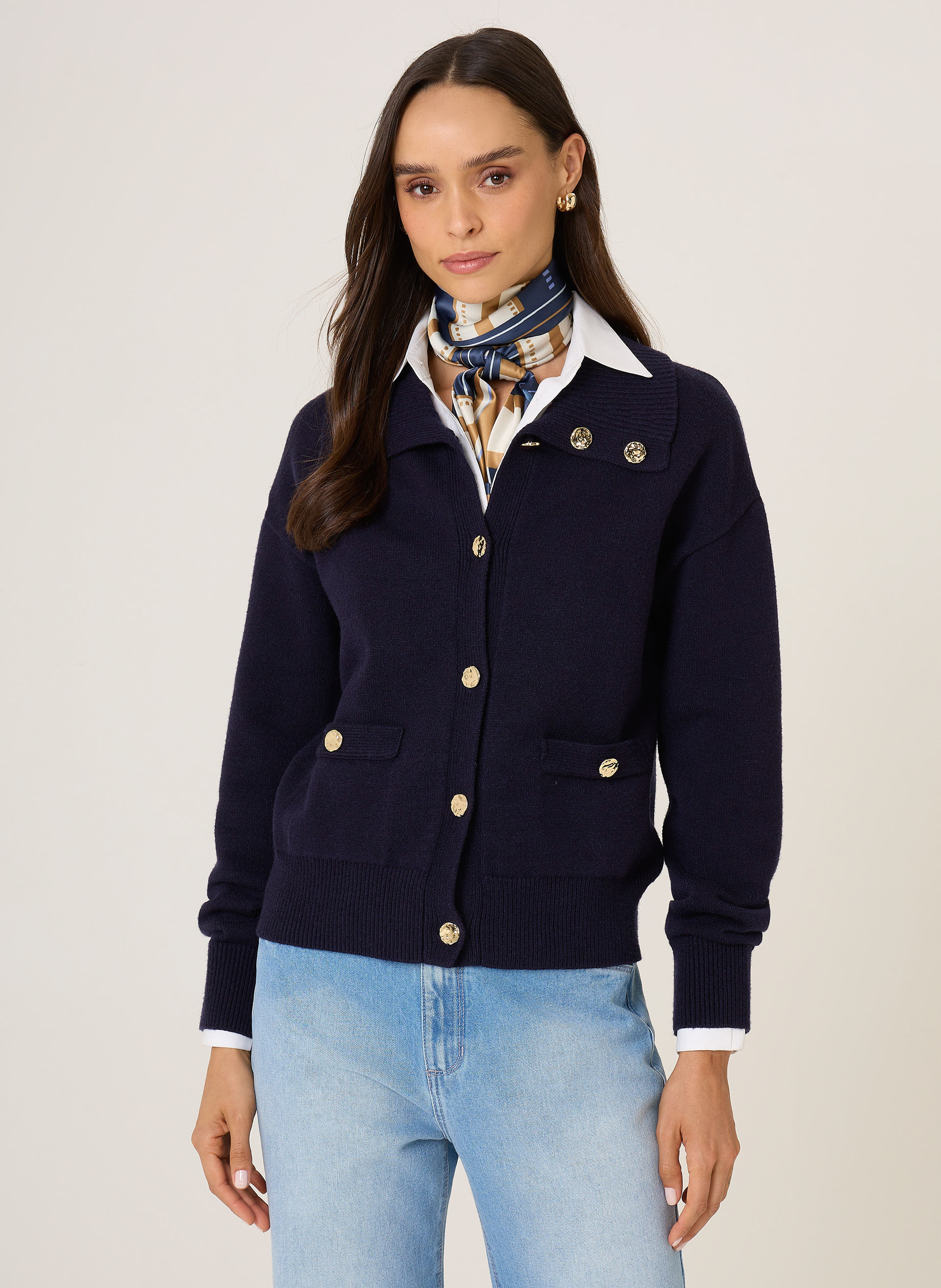 Casaco Tricot Clea Dudalina Feminina