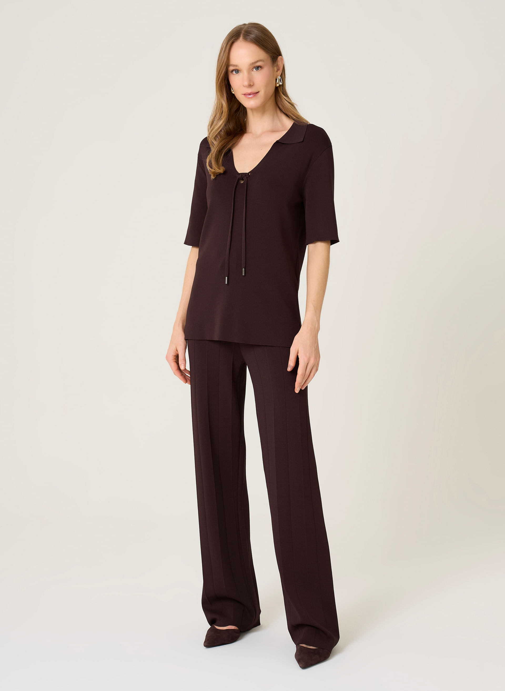 Calça Tricot Louise Dudalina Feminina